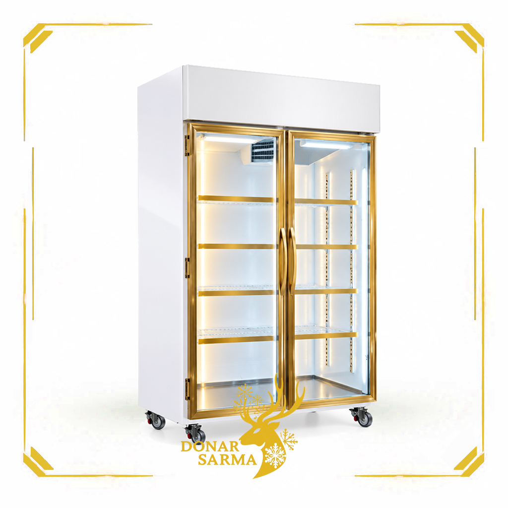 یخچال ایستاده ویترینی دو درب 120 سانتی
