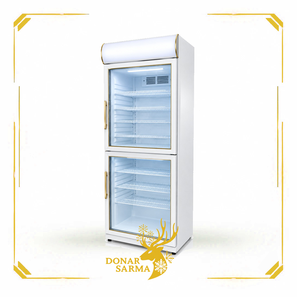 یخچال ایستاده ویترینی دو درب 70 سانتی