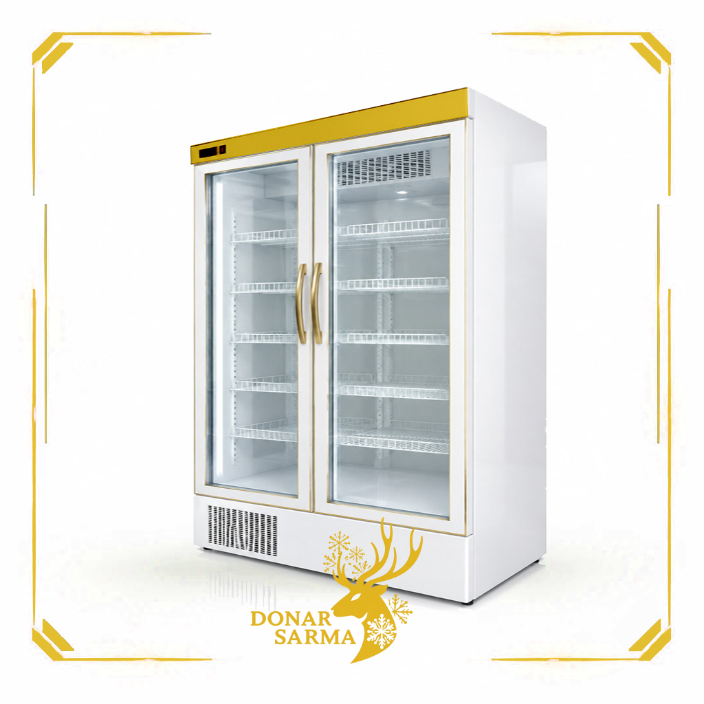 یخچال ایستاده ویترینی دو درب 150 سانتی